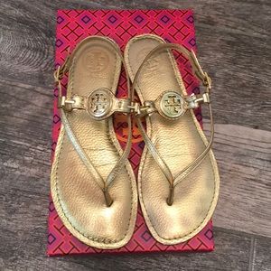 🚫SOLD🚫Metallic, Tory Burch Ali Sandals